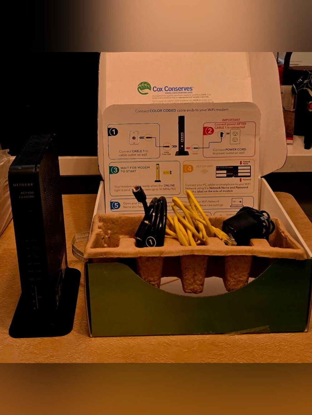 Cox's High Speed Internet Set - Picture 2 of 8